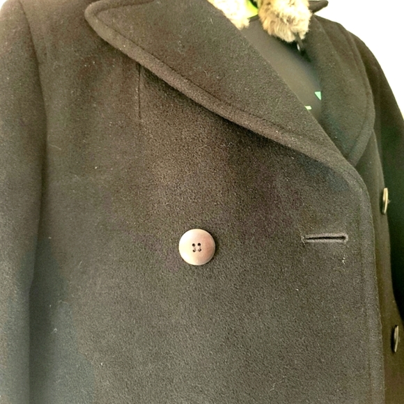 Hilary Radley Women's Wool Angora Blend Pea Coat Size 8 - Picture 3 of 16